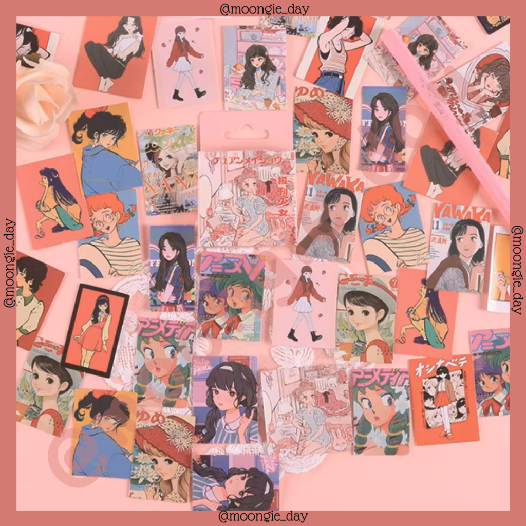 

40-45 PCS/BOX STIKER KERTAS TEMA ANIME PRETTY GIRL KARAKTER JAPAN STYLE BULLETIN FRIEND GIFT BULLET JURNAL DIY DIARY SCRAP BOOK LUCU MURAH