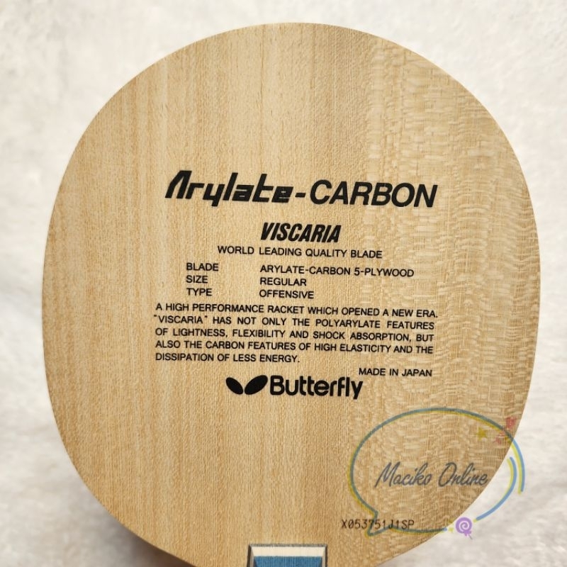 Bet Tenis Meja Butterfly Viscaria CS Viscaria Penhold FISHSCALE ORIGINAL