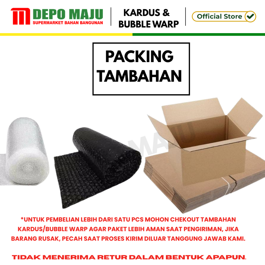 

Plastik Bubble Warp/Kardus Packing-Kertas Serut packing