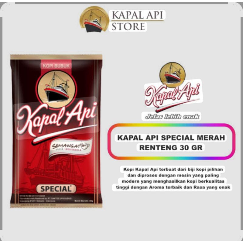 

Kopi kapal api 30 gram/kopi renteng satuan 30 gram/kopi kapal api satuan 30 gram