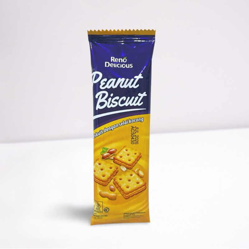 

Reno - Peanut Crackers 20Gr Biskuit Kue Kering Anak Dewasa Cemilan Murah