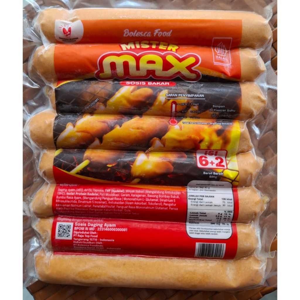

Master Max Sosis Bakar (Ayam) Jumbo 500 Gram