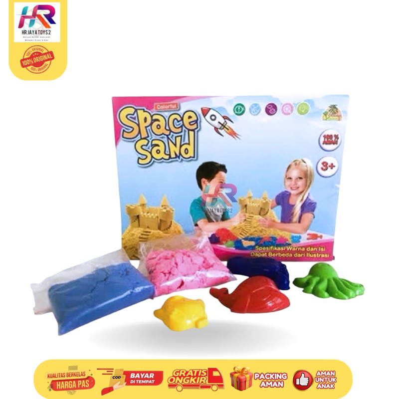 MAINAN ANAK PASIR AJAIB JUMBO / Mainan Anak Pasir Ajaib Kinetik Play Sand / Mainan edukatif anak pas