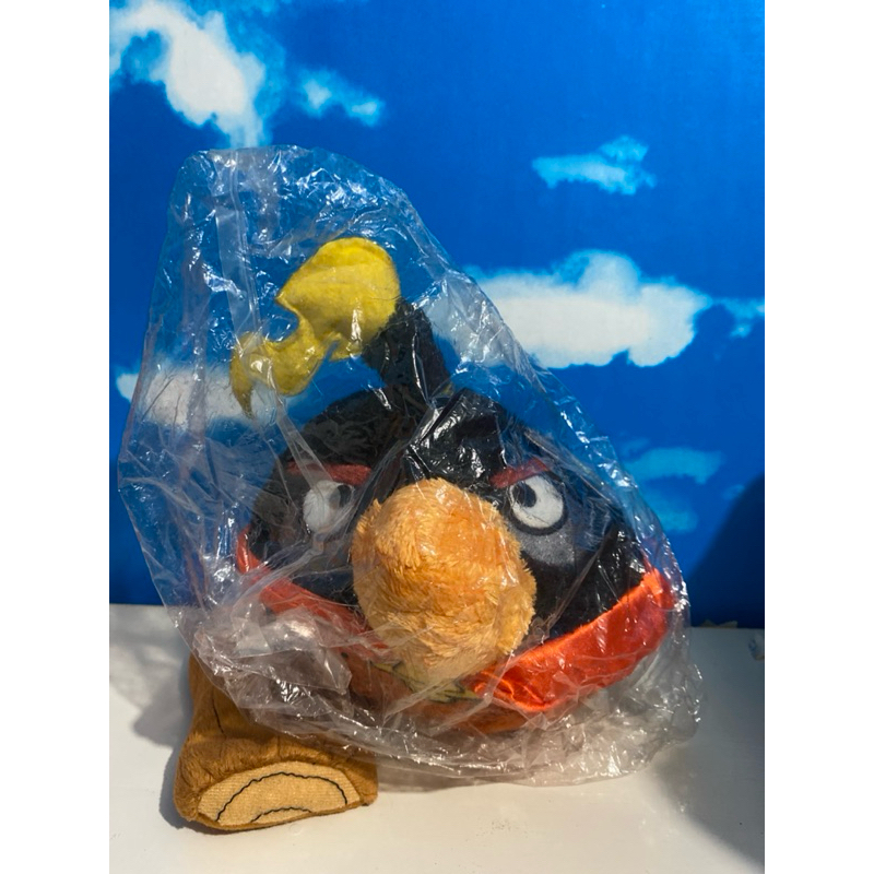 Boneka Angry Birds Black Bomb Bird Plush Original Changi