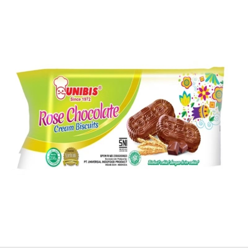 

Unibis Biskuit Krim Coklat Rose Chocolate Cream Biscuits