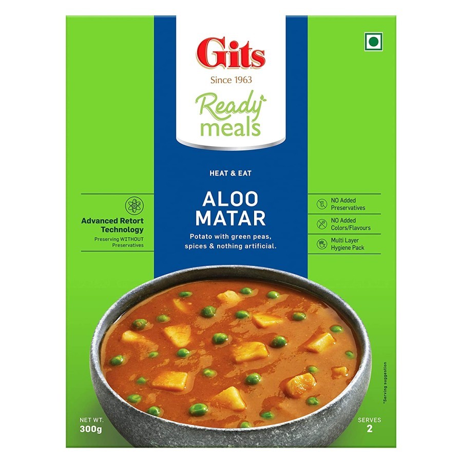 

GITS READY MEALS ALOO MATAR 300 GM