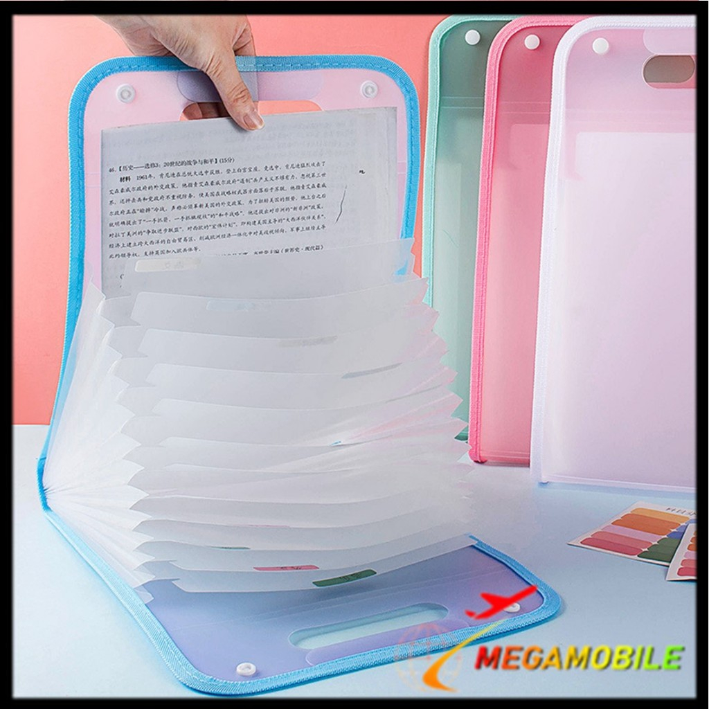 

MM Tas file Handle Warna Transparan Anti Air Multi Layer Folder Tas File 13 Sekat Map Tas Dokumen A4 Folder Map Kerja Document