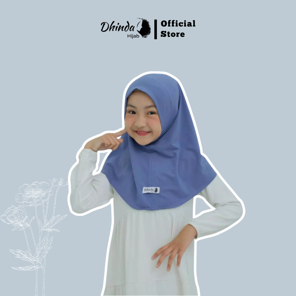 Dhinda hijab - Bergo antem anak size Kecil XS