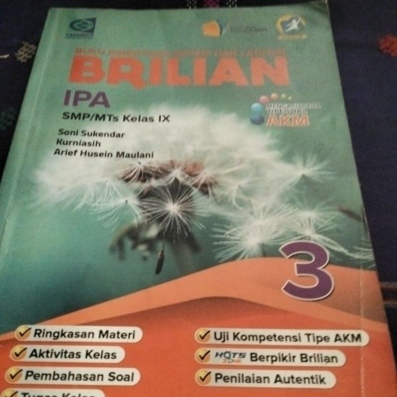 Buku brilian IPA 3 SMP revisi grafindo