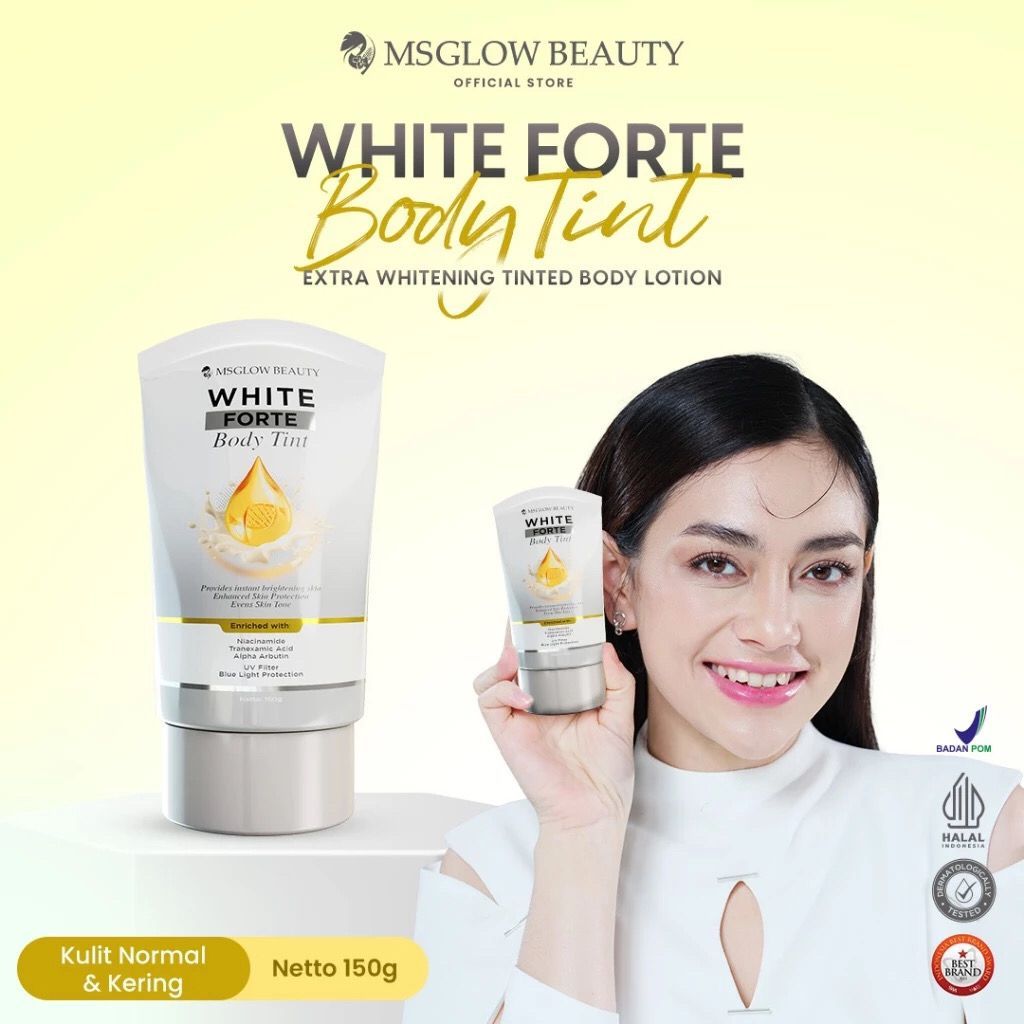 MSGlow Beauty White Forte Body Tint Extra Whitening Tinted