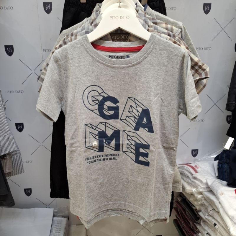 Pito Dito Baju kaos Anak Laki Laki Original Grey