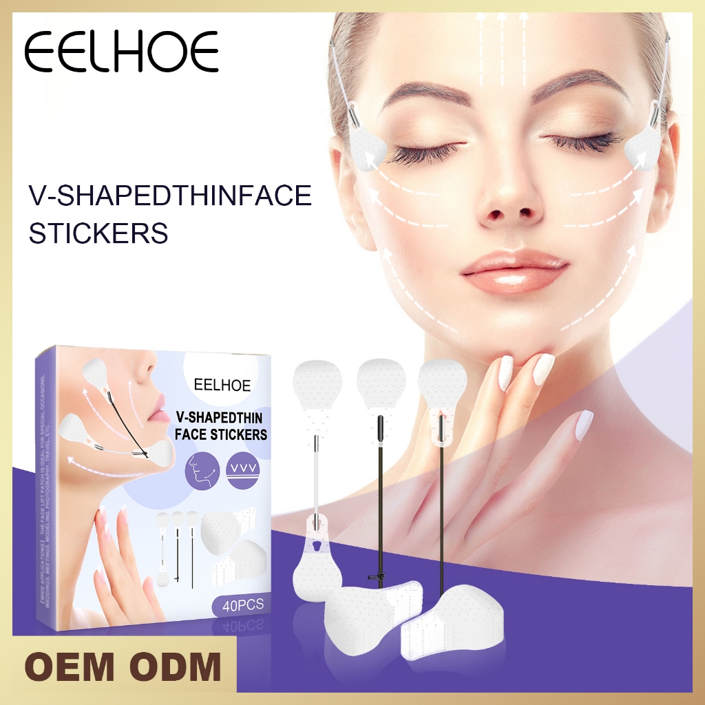 Wajah V Kecil Face Skinny Anti-Kerut Stiker Wajah, Selamat Tinggal Wajah Daging