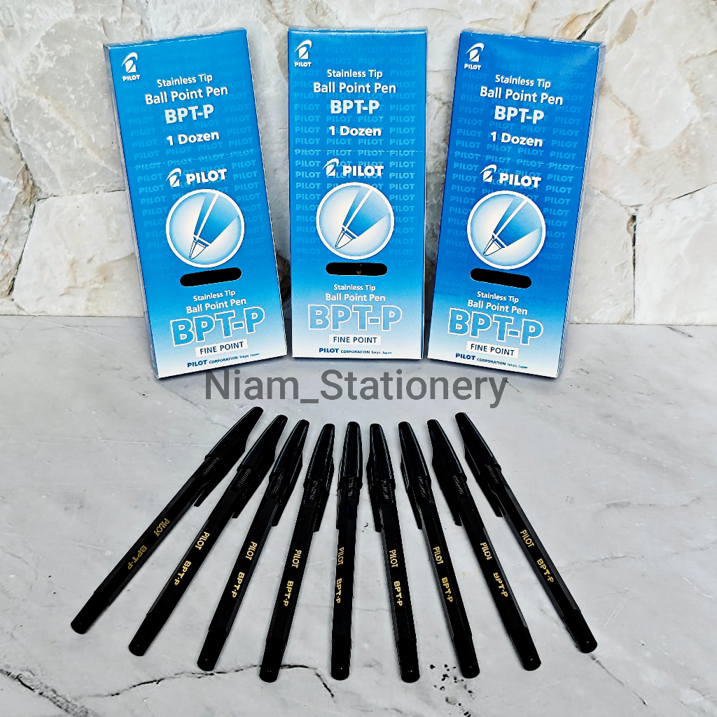 

Niam SELUSIN ( 12 PCS ) Ball Point Pulpen Pilot BPT-P 0.5 mm Pulpen Pilot 0.5mm