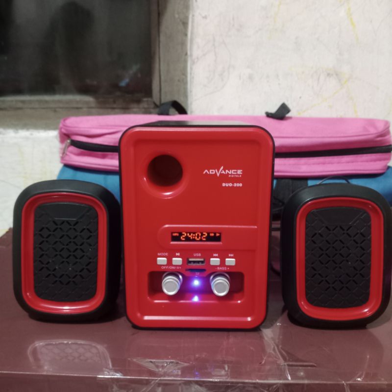 speaker aktif advan duo 200 kondisi bekas tapi mulus