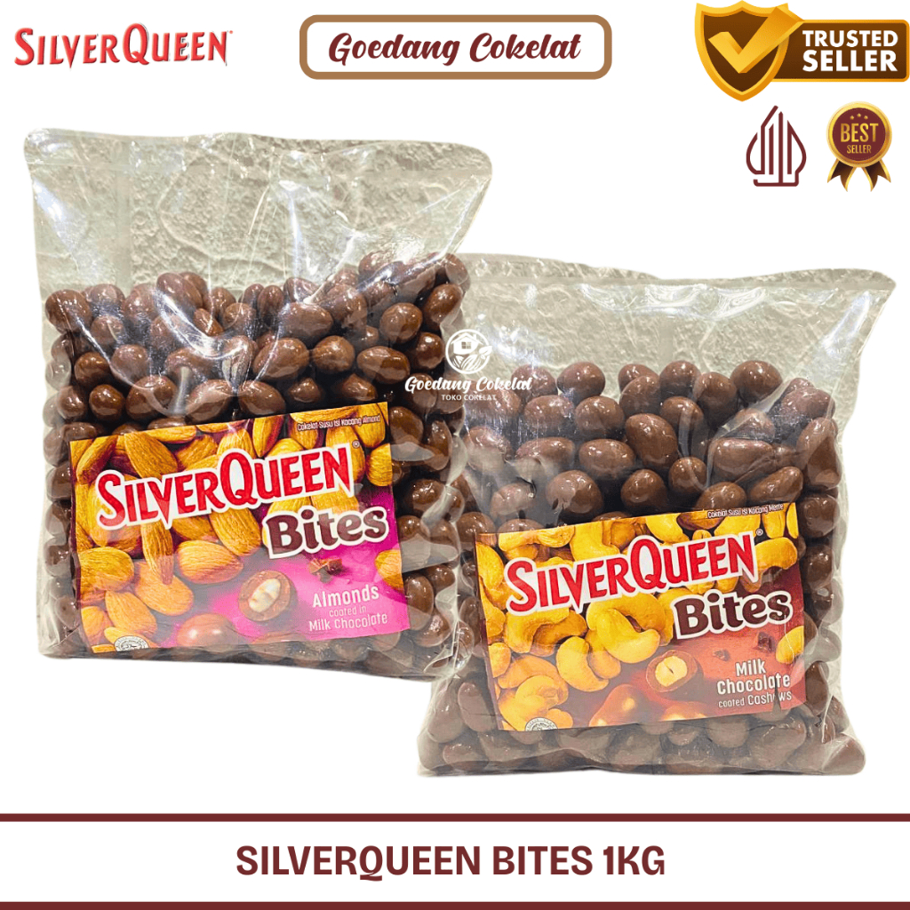 

PROMO Coklat Silverqueen Mede Cashew Almond Bites 1 Kg Kiloan