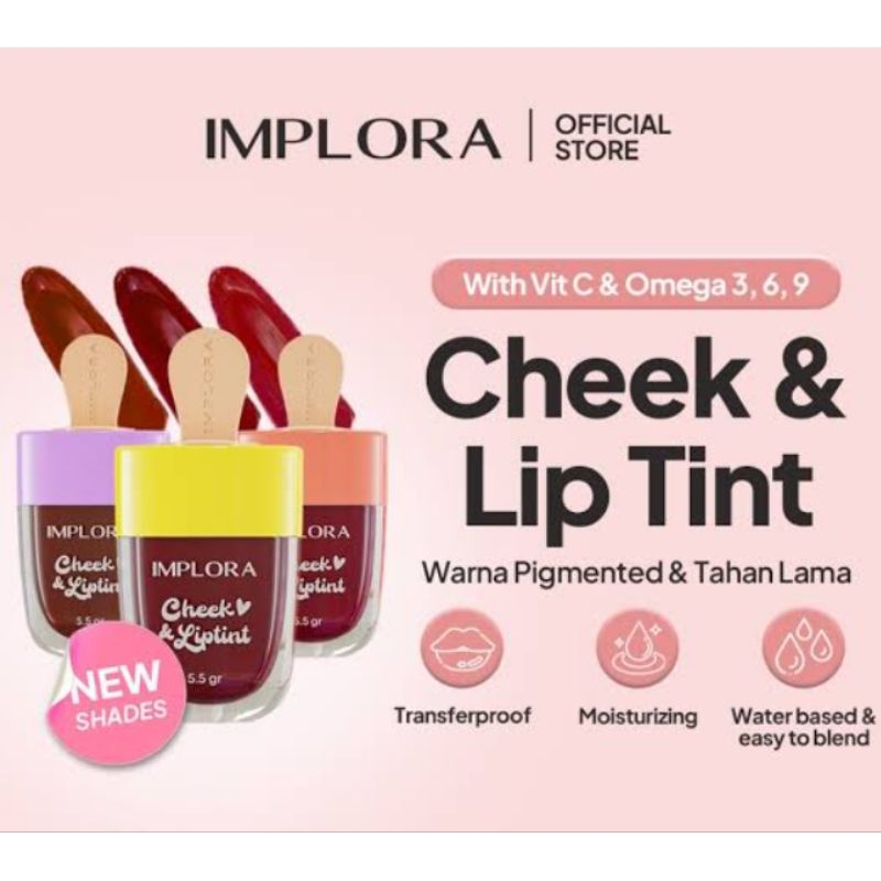 IMPLORA cheek and liptint/liptint implora/implora liptint