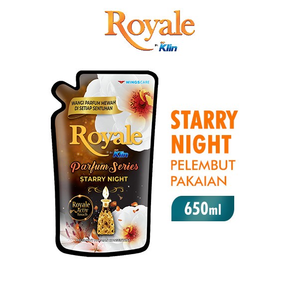 Royale Parfum Series Pelembut dan Pewangi Pakaian White Starry Night 650 ml