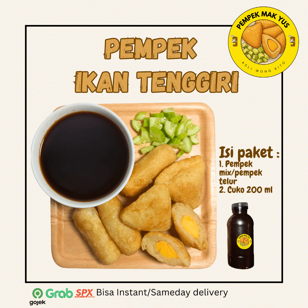 

PEMPEK IKAN TENGGIRI KHAS PALEMBANG PAKET EKONOMIS