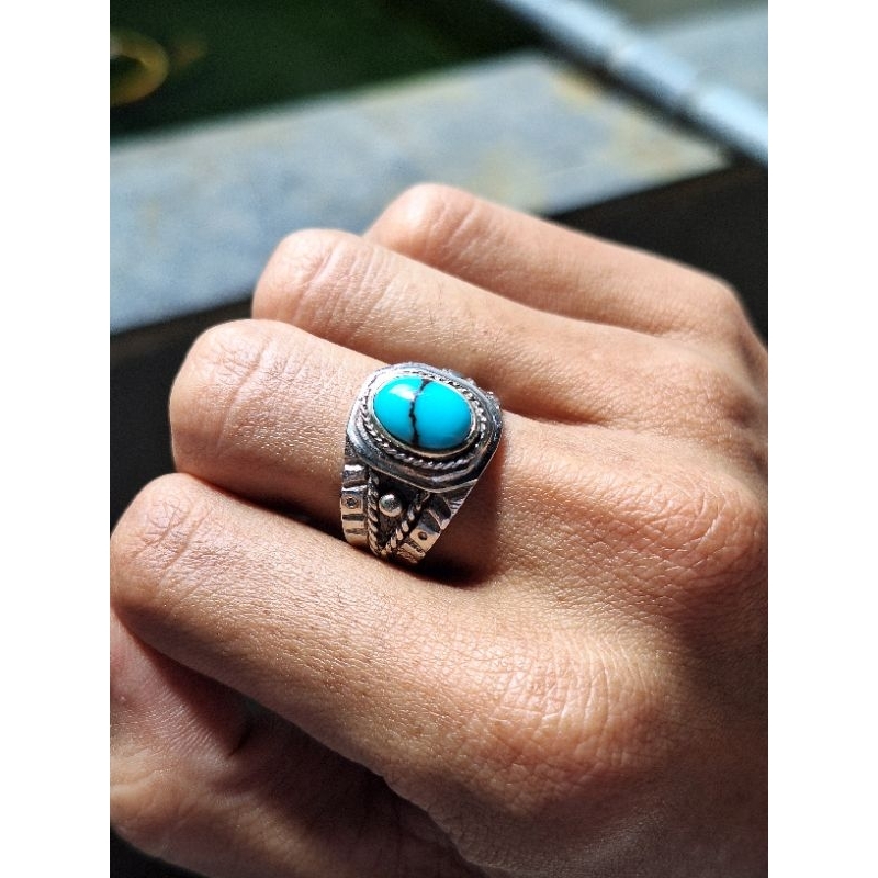 Natural Batu Pirus Mesir Kendit Navajo