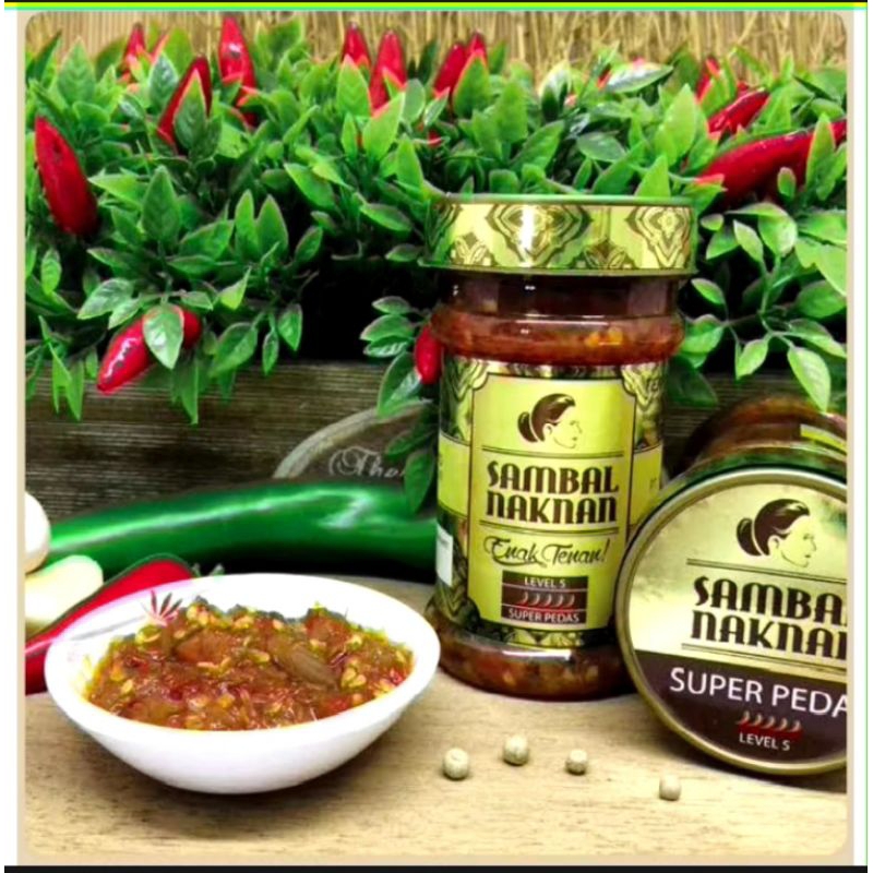 

Sambal Naknan Level 5 ( Extra Pedas ) • Sambal Bawang • Enak Tenan | 140 gr | Expired Date : 2027