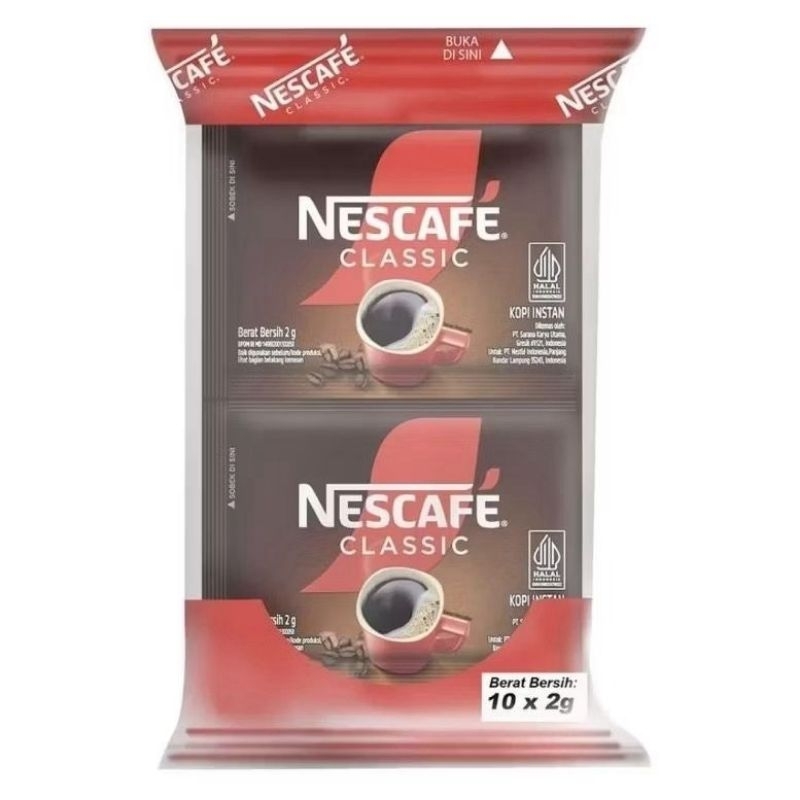 

Nescafe Classic Kopi Instan Isi 10 x 2 gram Batam