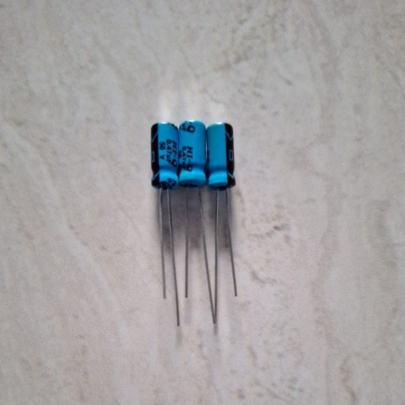 20 Pcs Capasitor Elco 0.47uf 50V Bagus