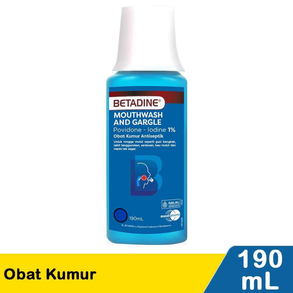 BETADINE MOUTHWASH AND GARGLE 190ml / Betadine Mouthwash and Gargle