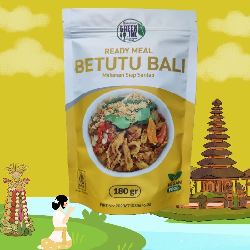 

Betutu Bali vegan siap santap