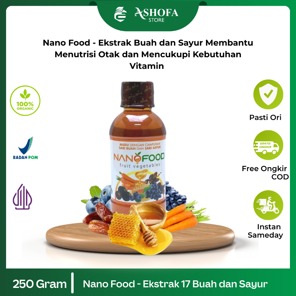 

NanoFood Superfood Ekstrak Buah & Sayur Tinggi Antioksidan Multivitamin Suplemen Kesehatan Keluarga