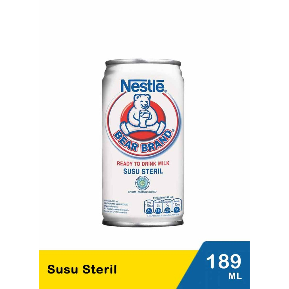 

BEAR BRAND SUSU STERIL KLG 189mL