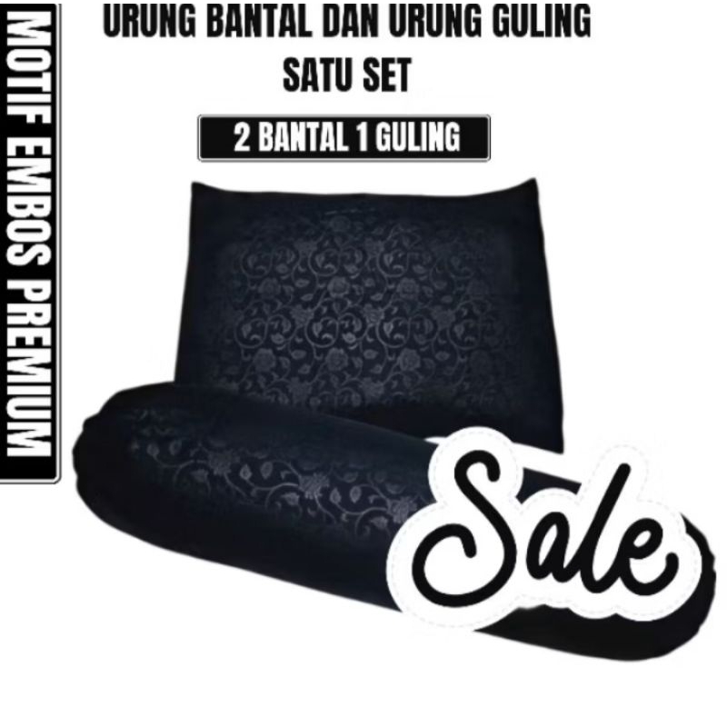 URUNG BANTAL URUNG GULING Isian Kapuk Satu Set 2 Bantal 1 Guling