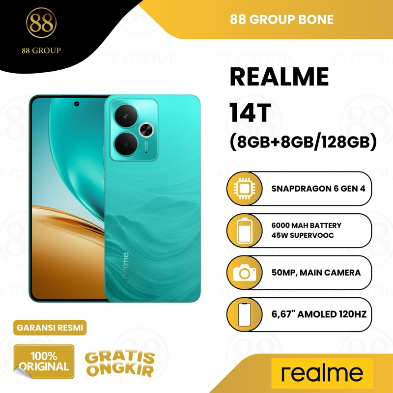 REALME 14T 5G 8GB+8GB/128GB (New Product)
