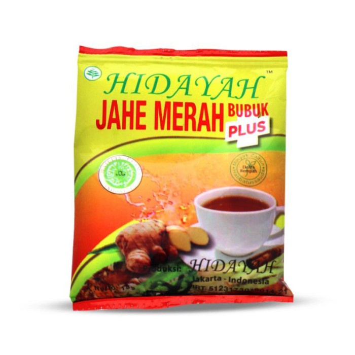 

Jahe Merah Hidayah Minuman Tradisional Jahe Merah Instant Rencengan isi 12 Sachet