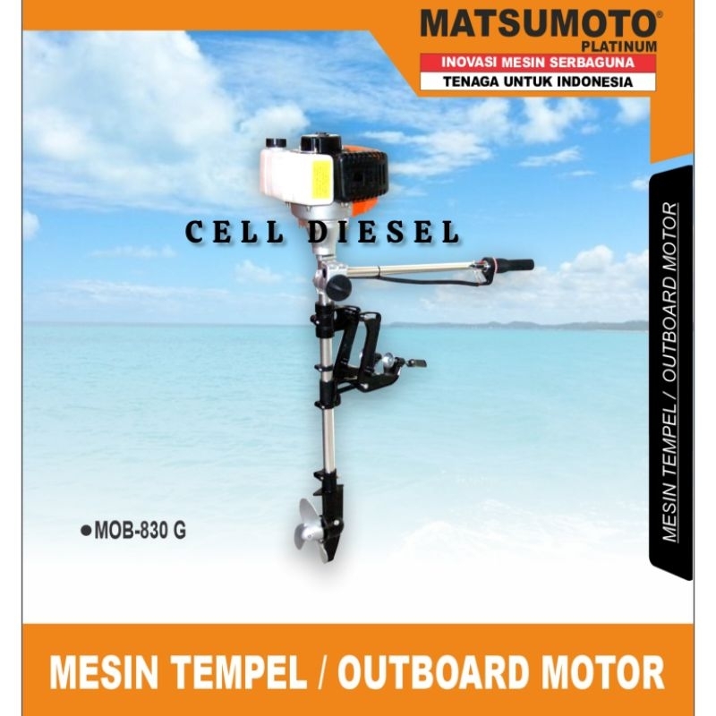 Mesin Tempel Perahu MATSUMOTO MOB 830 G / 3 HP 2 Tak