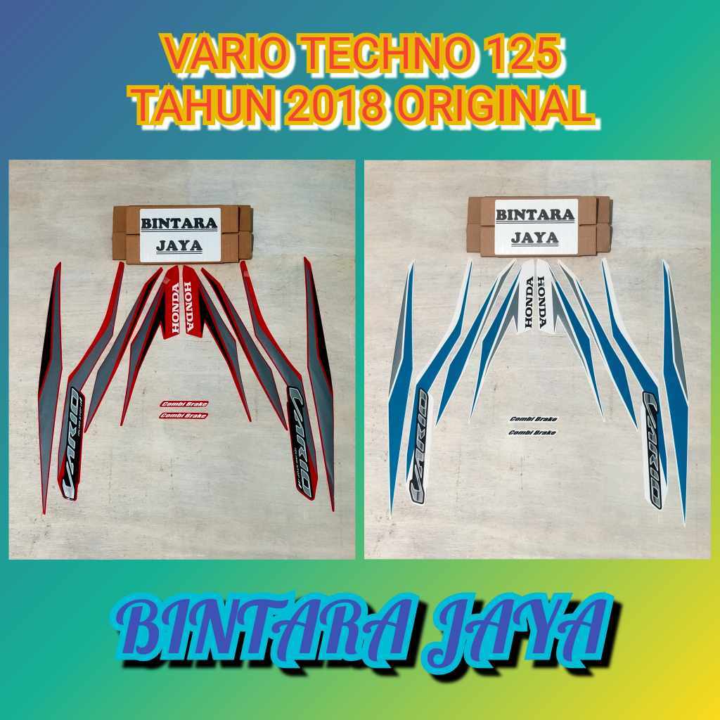 Stiker Lis Striping Honda New Vario 125 FI Vario 125 Tahun 2018 Original Lost Pack