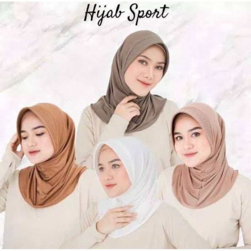 hijab sport kemerdekaan//bergo sport Ikmal merah cabe//hijab olahraga//sport olahraga