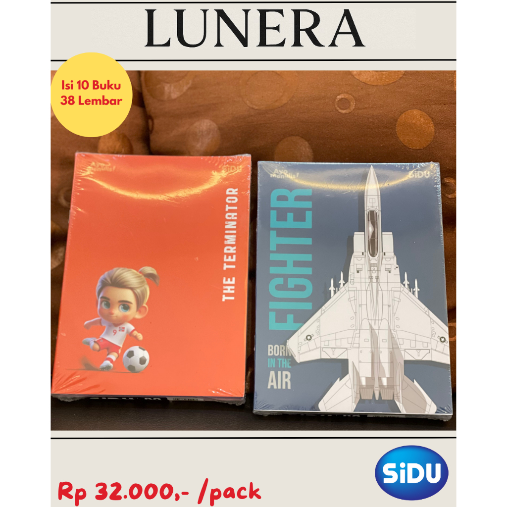 

Buku Tulis SIDU 38 Lembar ( 1pack = 10pcs ) / Buku Tulis Sekolah Anak