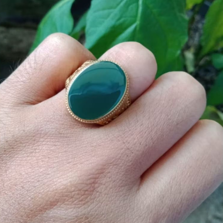 Cincin batu akik yaman ahdor  natural