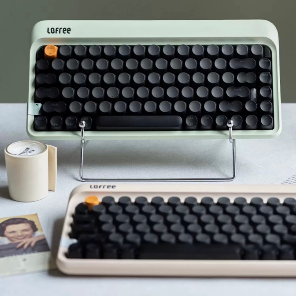 Lofree Retro 1970s Classical Series Bluetooth Mechanical Keyboard Mouse Calculator 3in1 Set