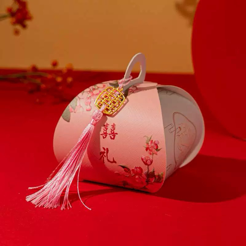 

Produk baru [Gaya Cina Baru] Kotak khusus pernikahan untuk kotak kemasan permen kotak kertas kosong tas permen pernikahan