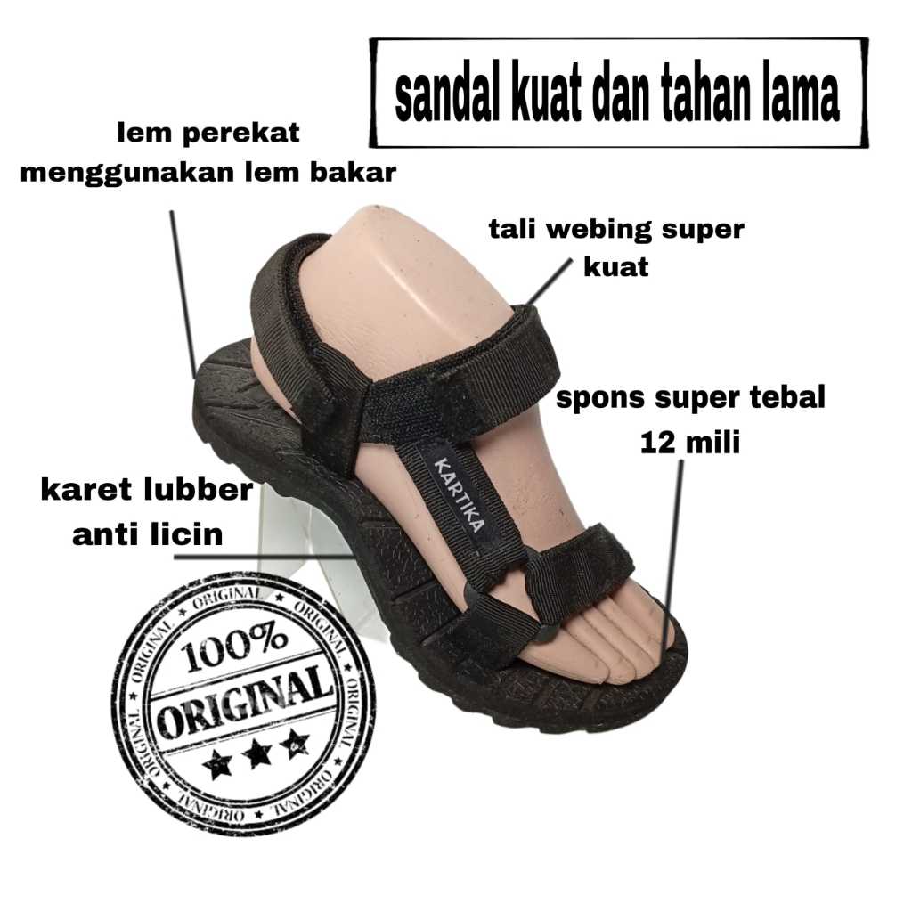 SANDAL GUNUNG KUALITAS SUPER , sandal outdor viral cowok kekinian ,sandal gunung best seller terbaru