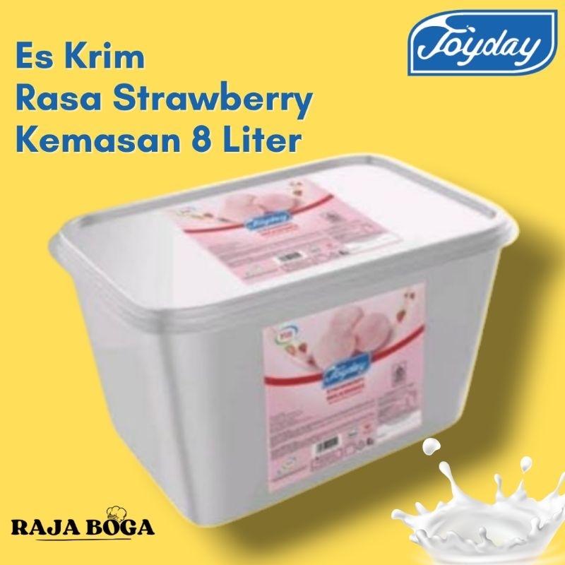 

Ice Cream Joyday Strawberry 8 Liter / Es Krim Strawberry Joyday 8 Liter