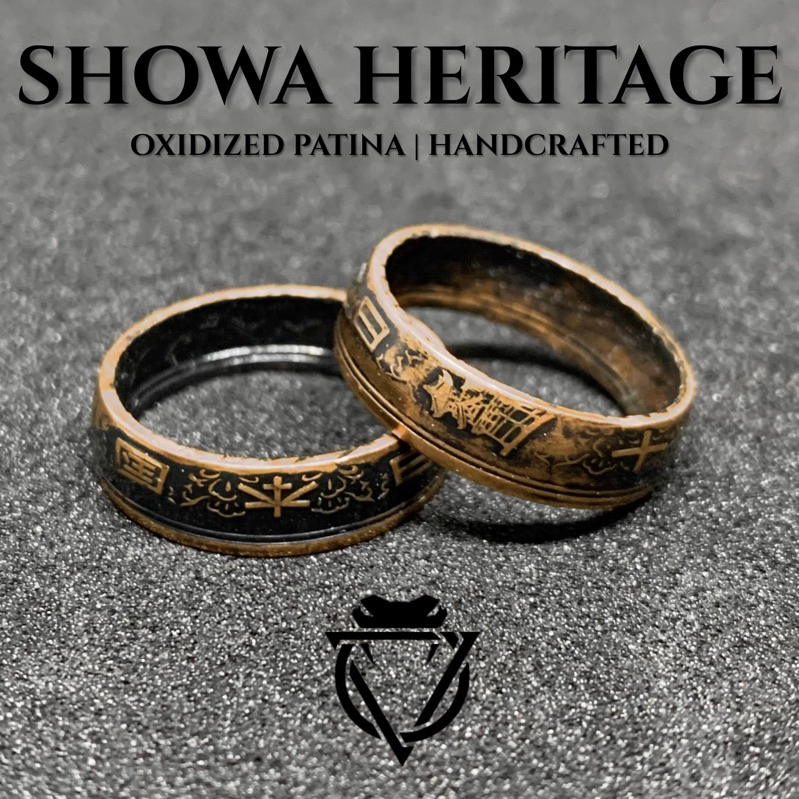 Cincin Pria Jepang 10 Yen Showa – Kuil Tradisional Ring Koin Unik | ViceRings