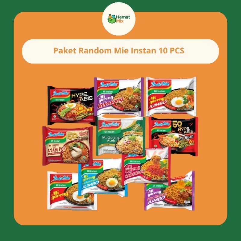 

Paket Random Mie Instan 10 Pcs – Mie Instan Murah
