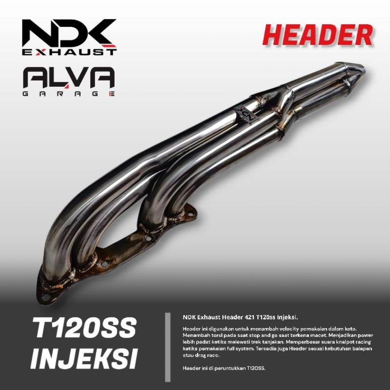 Header T120SS Injeksi tipe 421 NDK EXHAUST | Knalpot Mobil