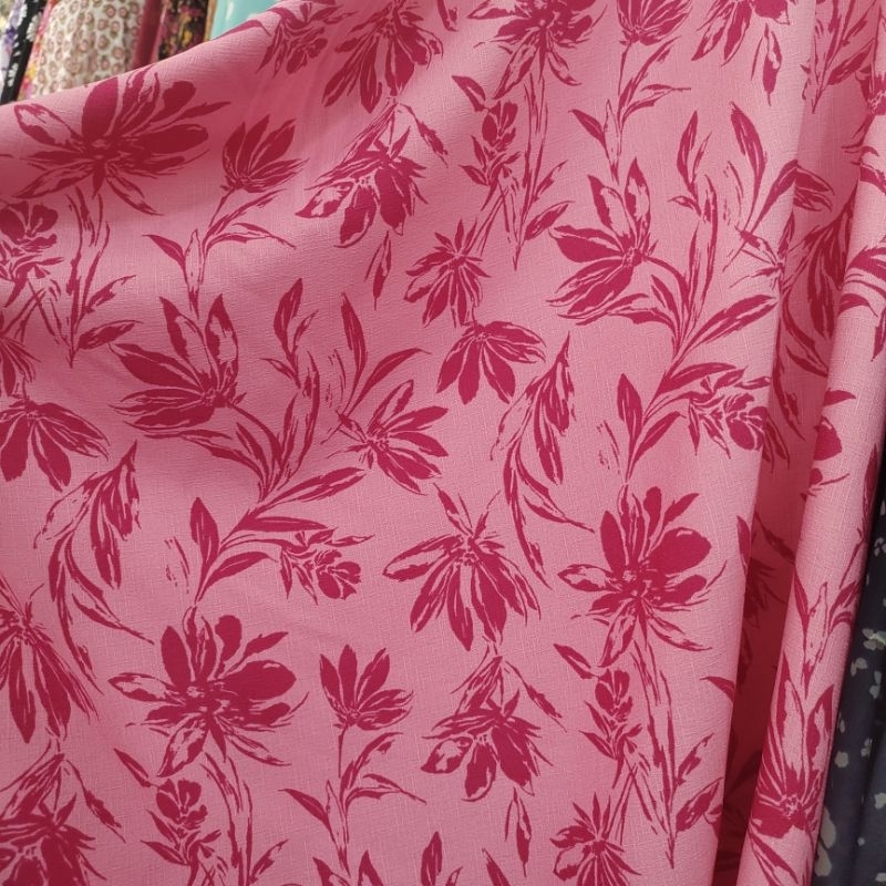 kain Prada crepe motif - bahan pradacrepe - kain Prada motif - kain gamis