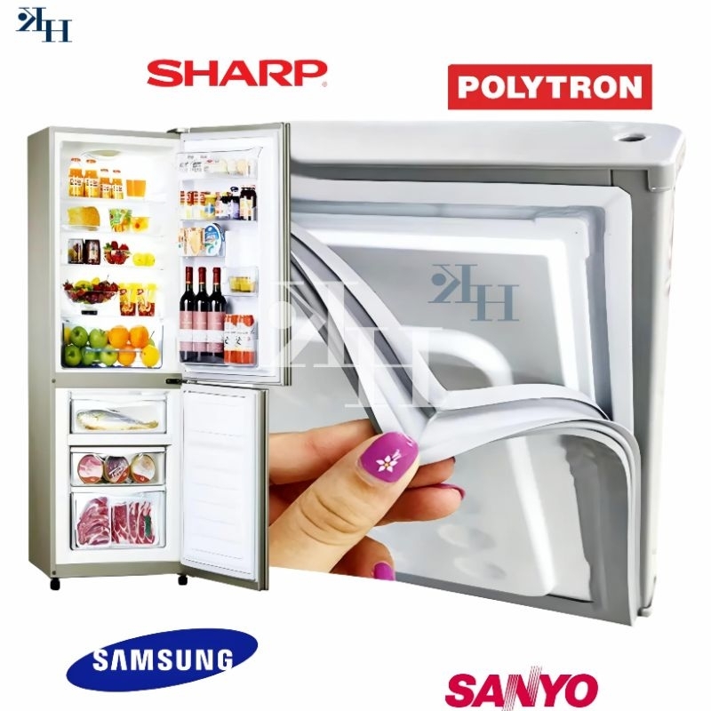 KARET KULKAS 1 PINTU POLYTRON 51CM × 90CM/95CM/103CM/112CM //KARET KULKAS SHARP 2 PINTU