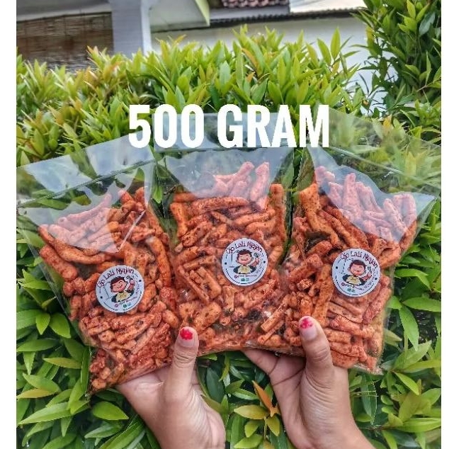 

500 Gram - Basreng Stik pedas daun jeruk baso goreng viral rempah