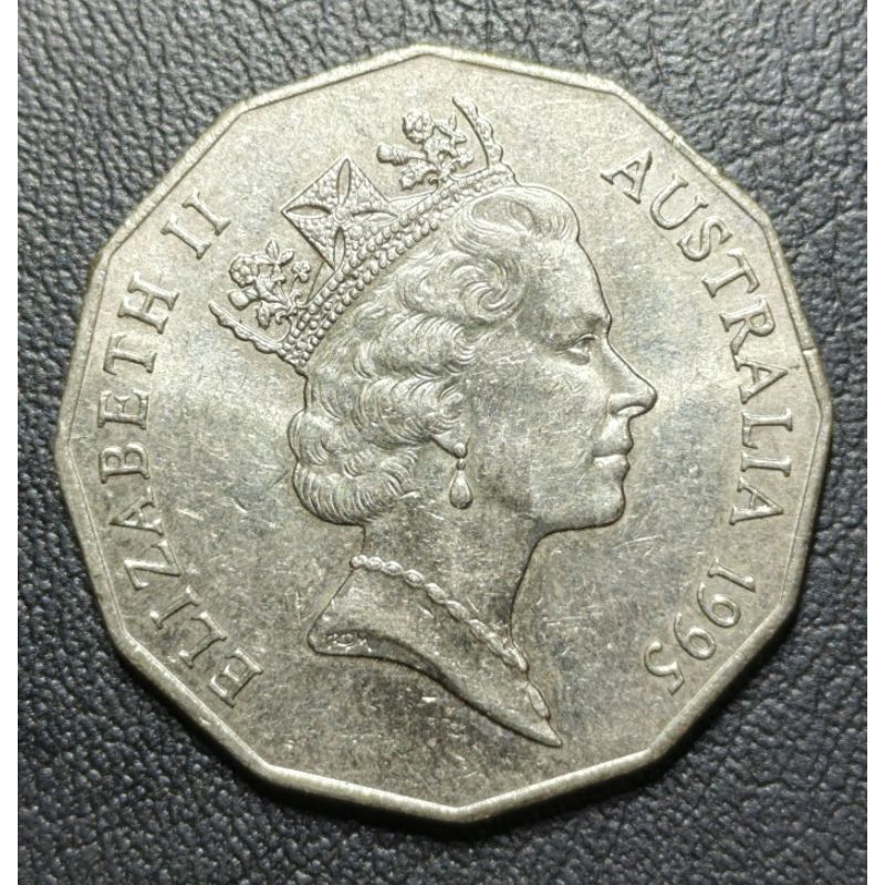 Koin Asing Australia 50 Sen Tahun 1995