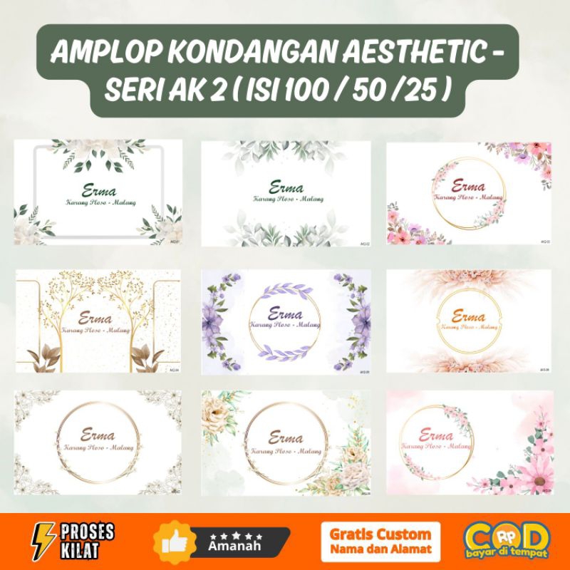 

Amplop Kondangan Murah Custom Seri AK 2 | Gratis Custom Nama/Alamat | Amplop Buwuhan Murah | Amplop Motif Murah | Amplop Aesthetic Murah | Amplop Tanggung Motif Berperekat | Proses Sehari Jadi
